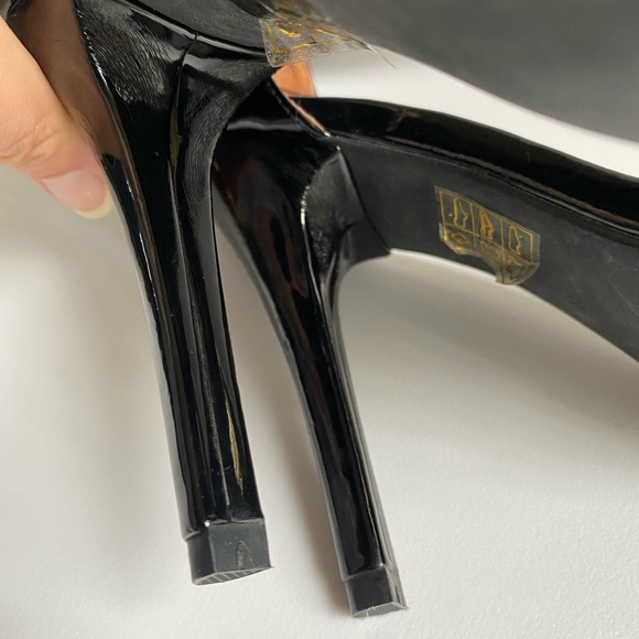 NWOT Jeffrey Campbell Black Suede & Leather Solitaire Heels - Size 8 - Picture 11 of 11